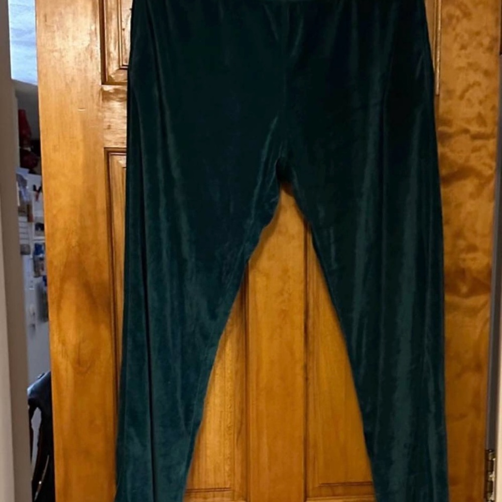 Emerald Green Velvet Pants